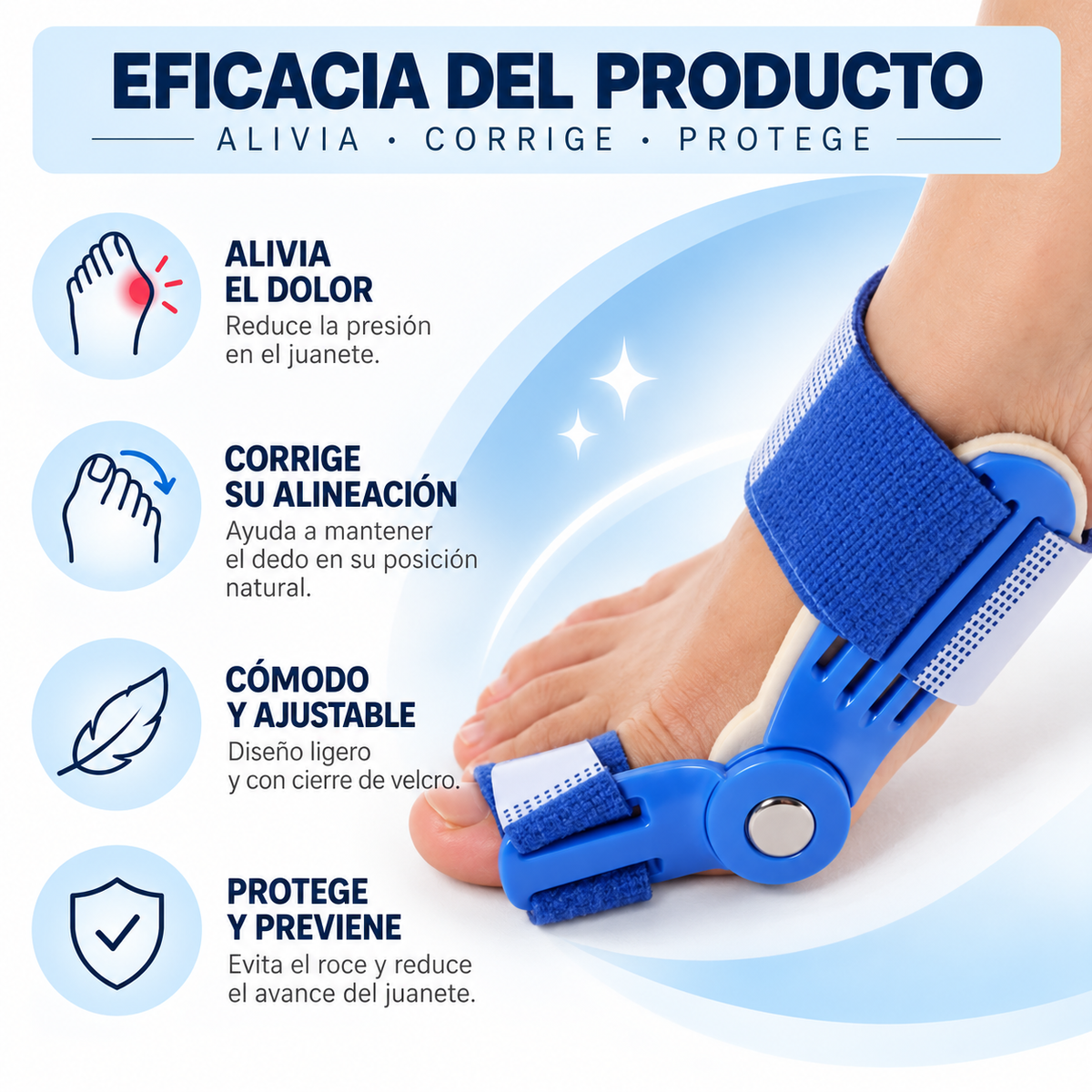 Corrector de Juanetes Ajustable