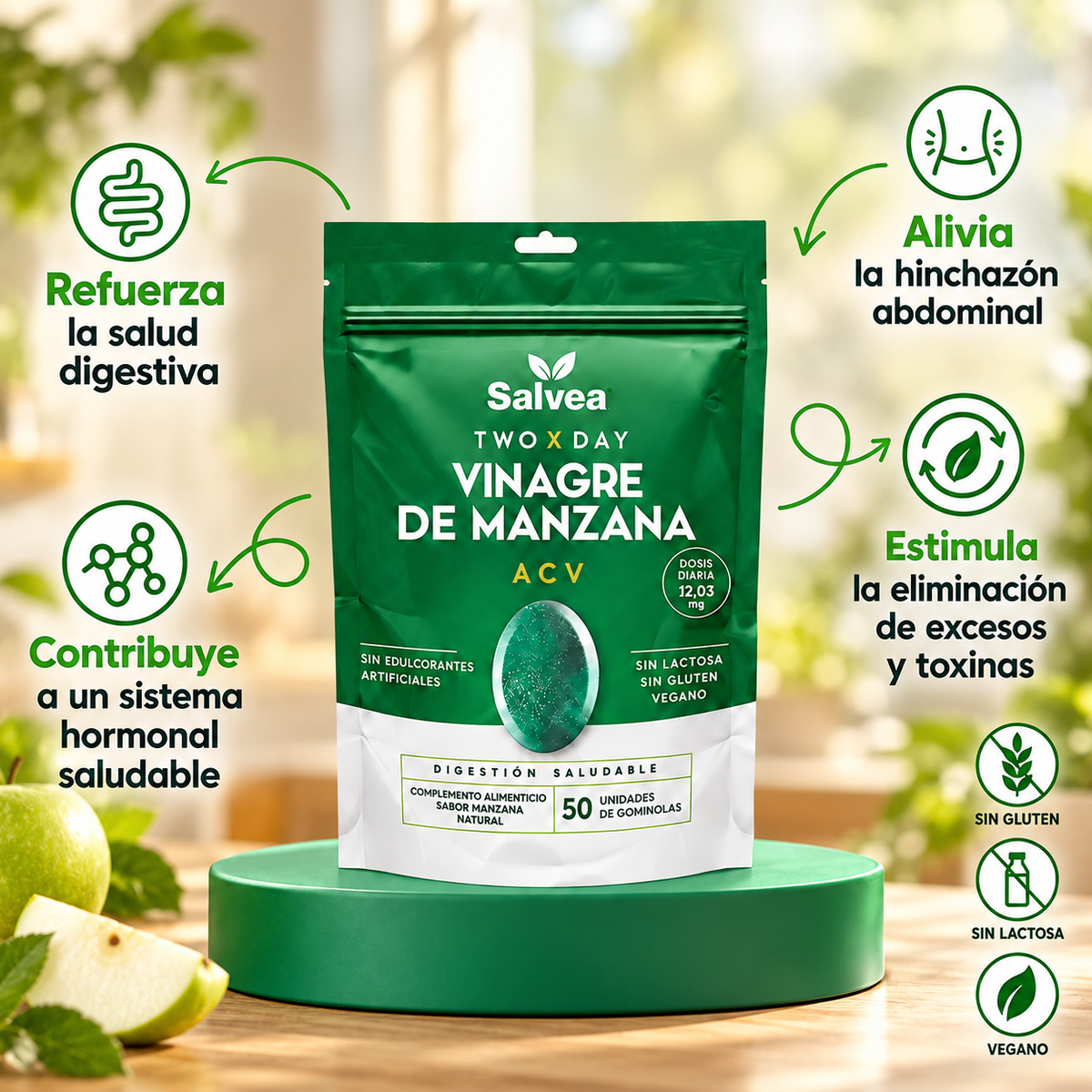 Gomitas de Vinagre de Manzana