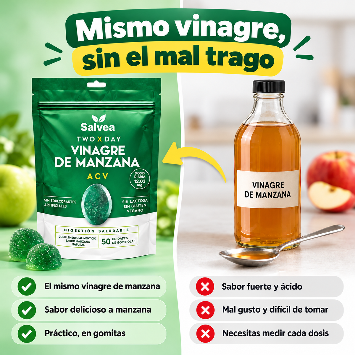 Gomitas de Vinagre de Manzana